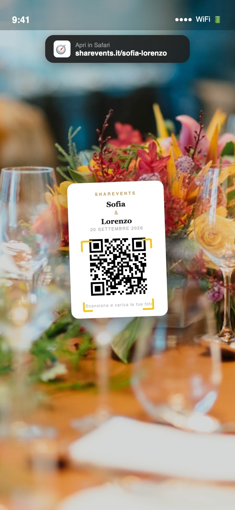 Scansiona il QR